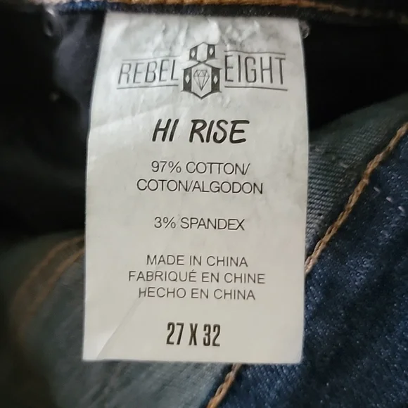 NWOT REBEL8 High-rise Skinny Jeans - Picture 3 of 3